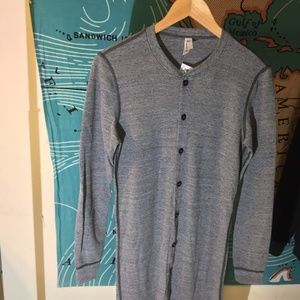 NEW American Apparel Classic Thermal Onepiece S